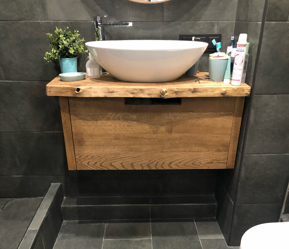 Подвесная тумба с раковиной