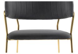 Стул на металлокаркасе Kamelia grey / gold