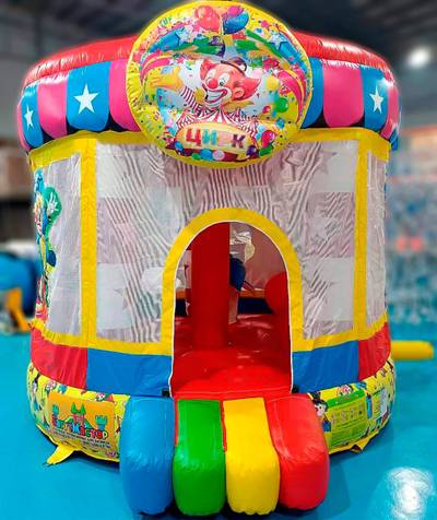 Детский надувной батут "Шатёр цирка" 4*4*3,4 м