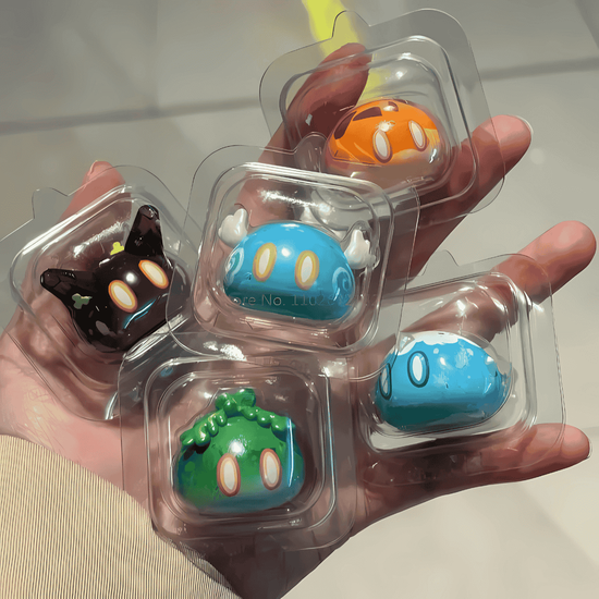 Фигурка слайм в ассортименте Genshin Impact 5 шт 6972826761844 / по мотивам игры "Геншин Импакт", Слайм 5 шт