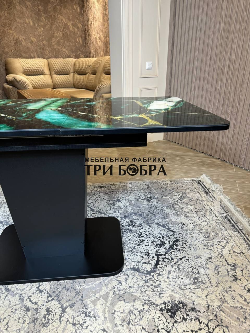 Кухонный стол "Тор", малахит