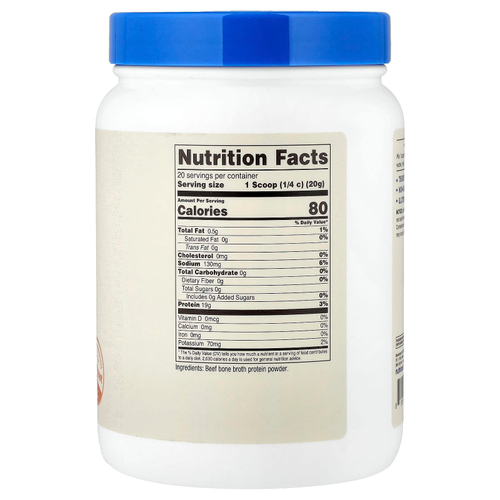 Nutricost, Протеин Bone Broth, без добавок, 400 г (14,3 унции)