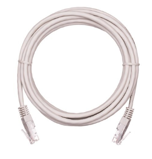EC-PC4UD55B-050-GY-10, Коммутационный шнур NETLAN U/UTP 4 пары, Кат.5е (Класс D), 100МГц, 2хRJ45/8P