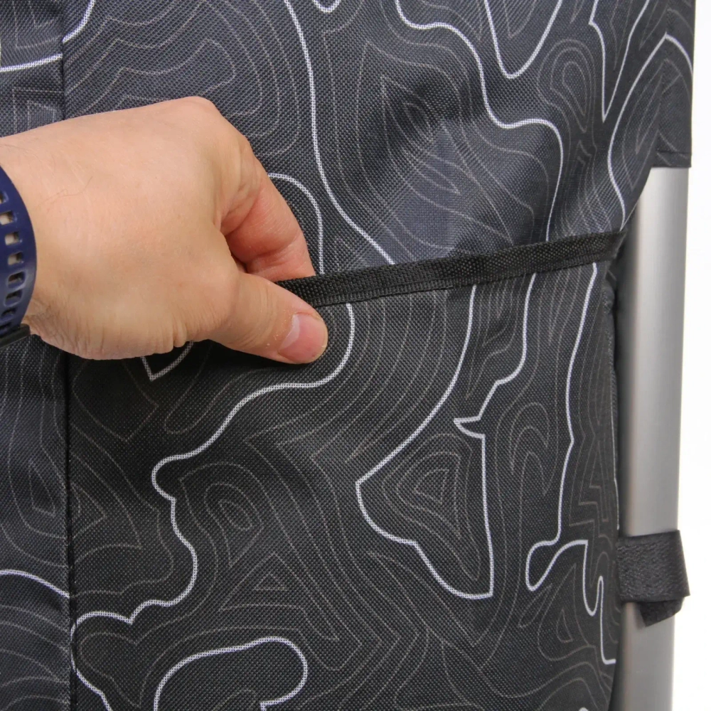 Тележка хозяйственная с сумкой (100*40*35см, колеса 21см,грузоподъемность до50 кг) SYD100B-4