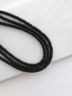 Черный агат (имитация) рондель 2*4мм