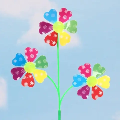 Ветрячок d-9 см «Дуновение ветра» 52 см, микс