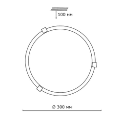 Накладной светильник Sonex 153/K золото