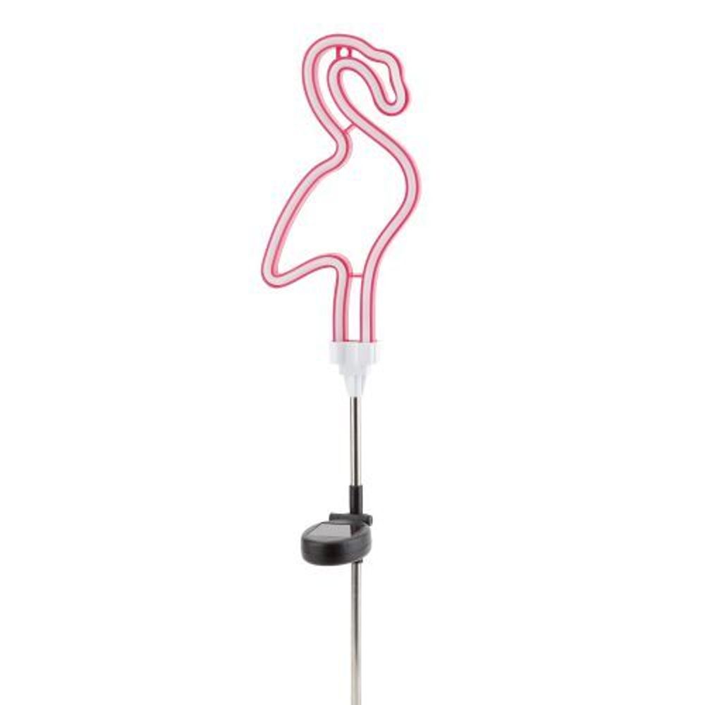 Светильник садовый неоновый ERASF012-30 Фламинго солнечная батарея ЭРА Б0044238