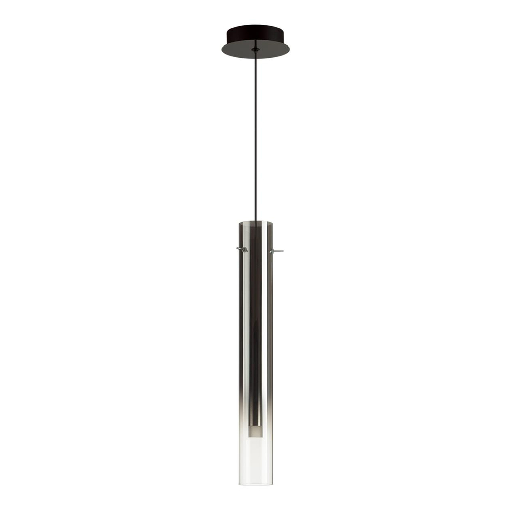 5061/5L PENDANT ODL24 383 черный/темн.хром/металл/стекло Подвес LED 4W 3000K SHINY