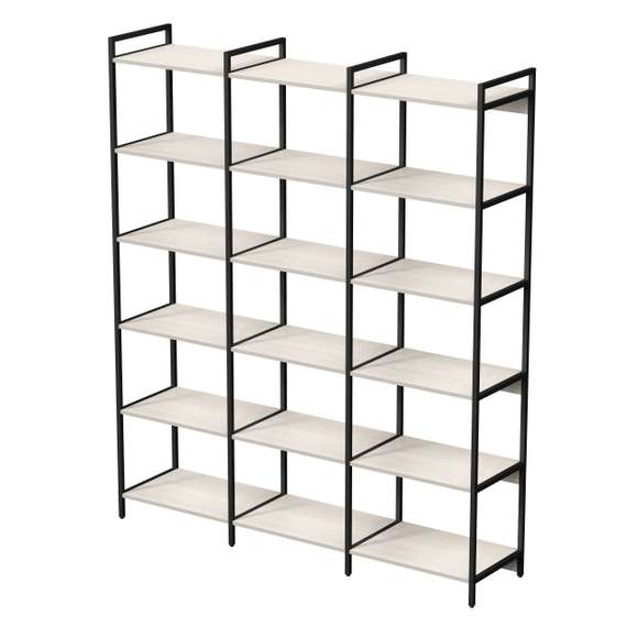 10СВТ.6.600 Стеллаж высокий тройной 6 полок (1760*400*2080)