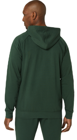 Мужская теннисная кофта Asics Big Asics FZ Hoodie - зеленый