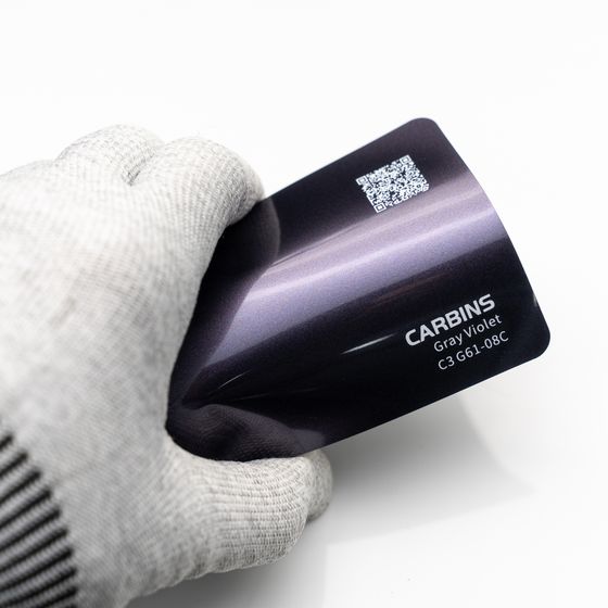 Веер образцов виниловой цветной пленки Carbins