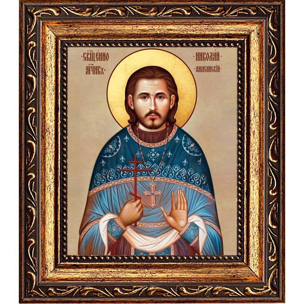 Николай Амассийский священномученик. Икона на холсте.