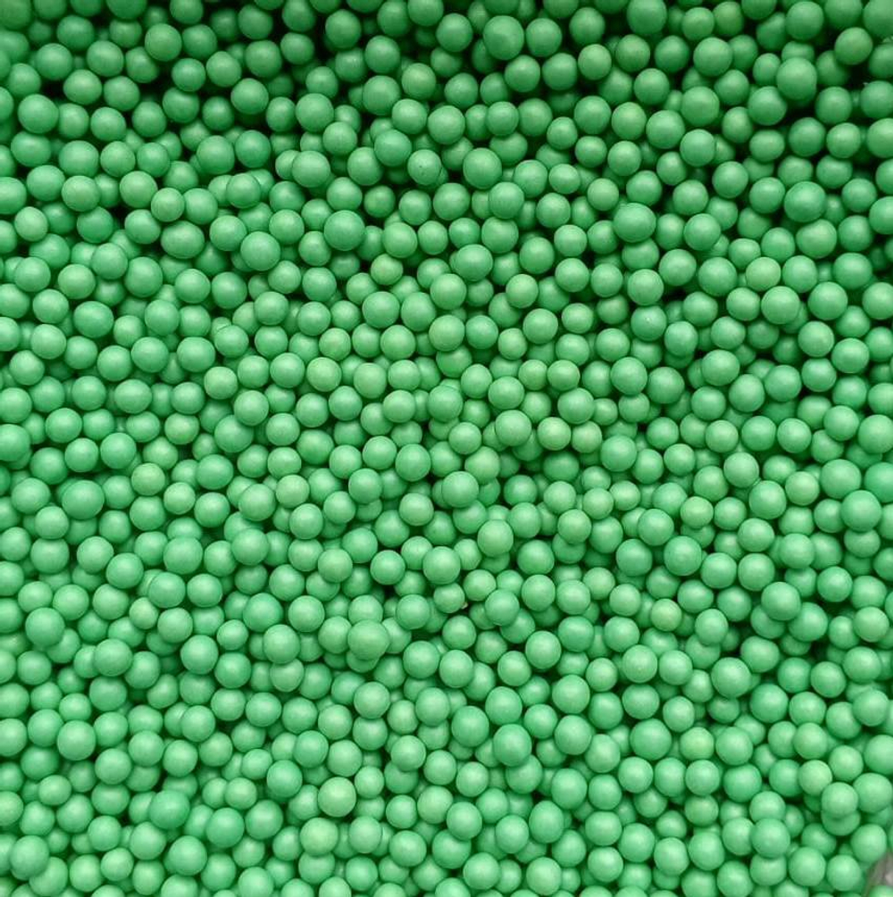 Посыпка сахарная жемчуг зеленый (4-5мм). 50 гр