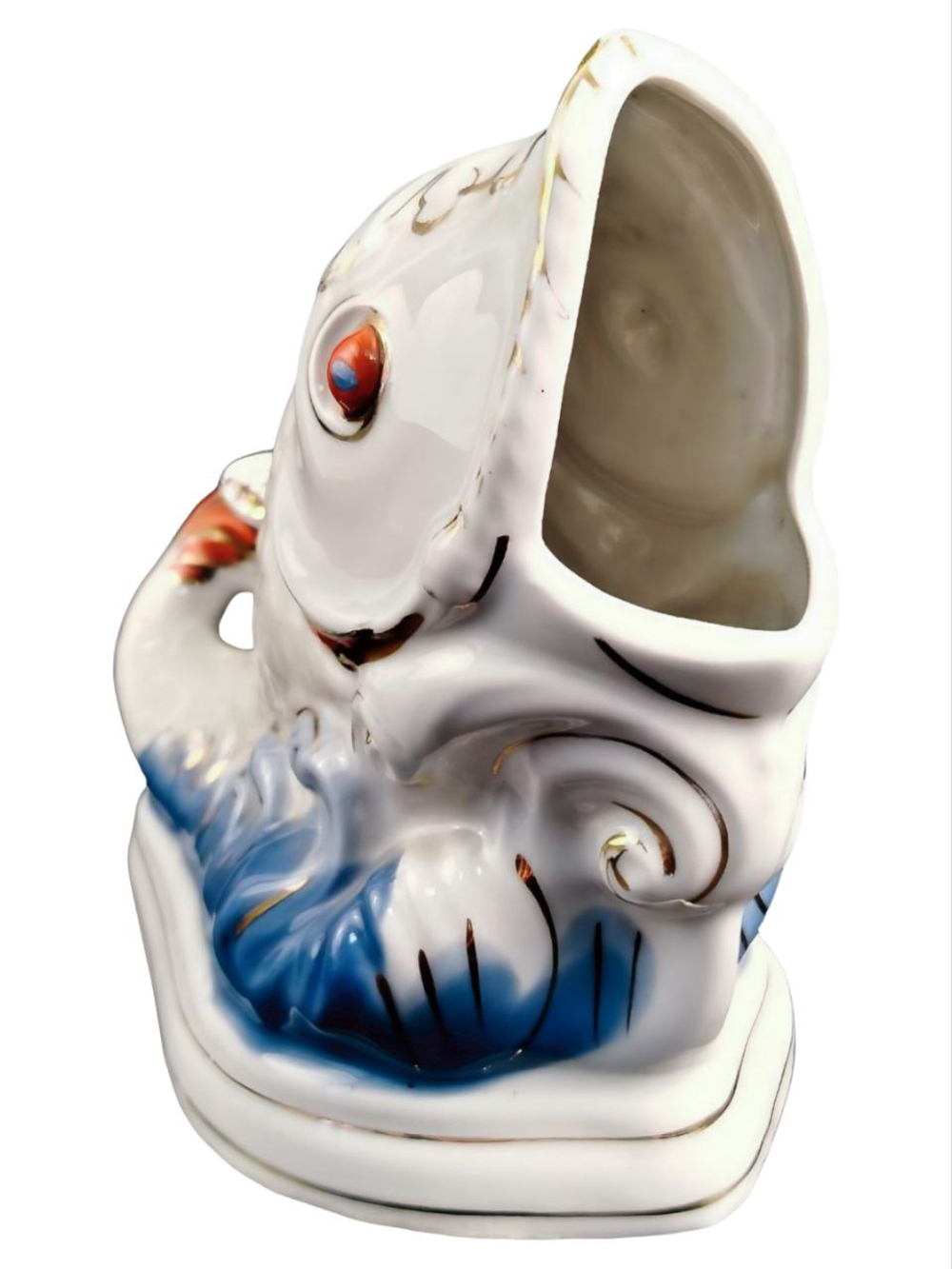 Фарфоровая статуэтка (салфетница) "Рыба" КФЗ