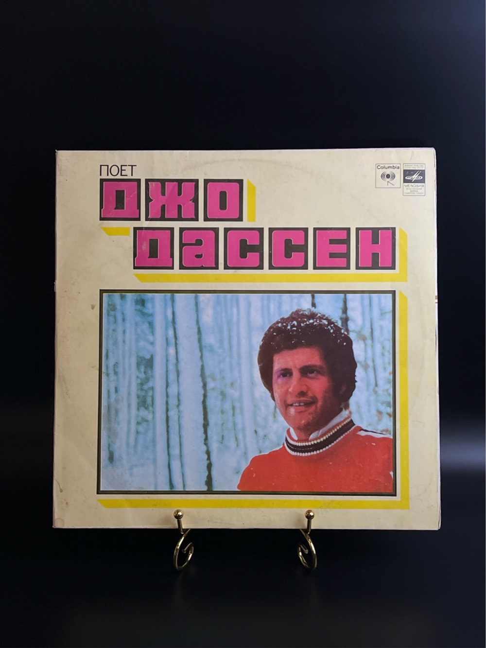 2 LP Joe Dassin - Поет Джо Дассен. 2 Виниловые пластинки 12 дюймов. Мелодия СССР 1980 год.