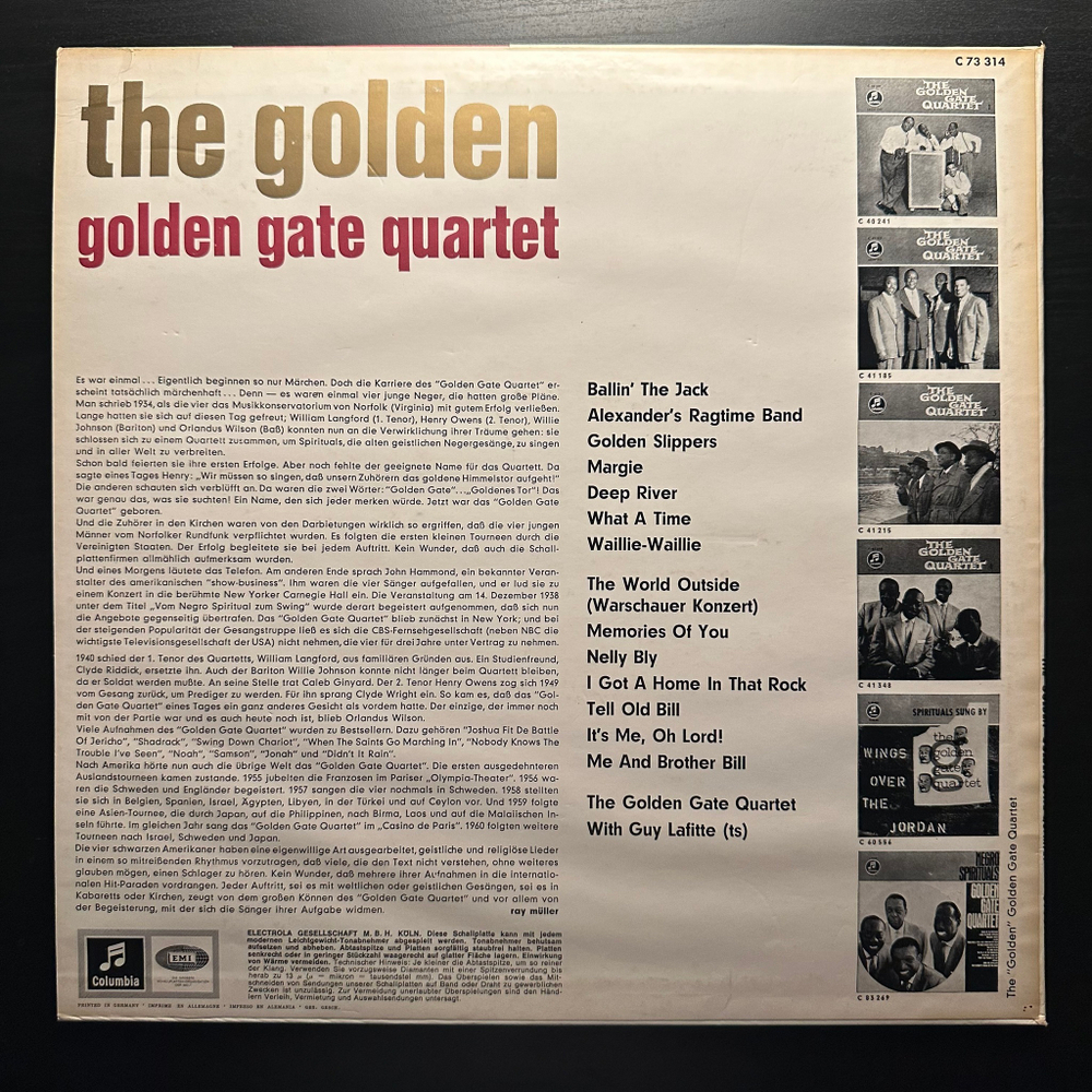 The Golden Gate Quartet ‎– The Golden (Германия)