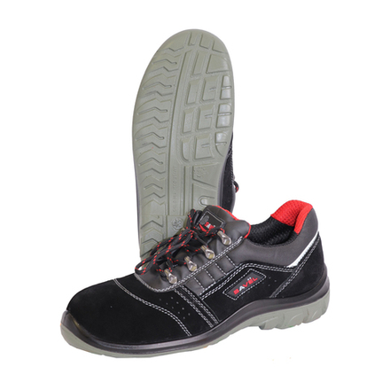 Полуботинки УНИВЕРСАЛ, замша (черные), ПУ-ПУ