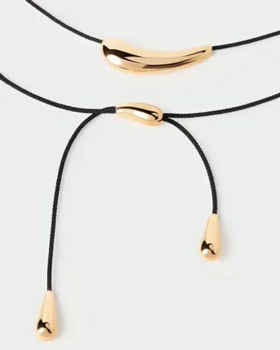 Колье Orbit Cord серебро 925 пробы покрытое золотом