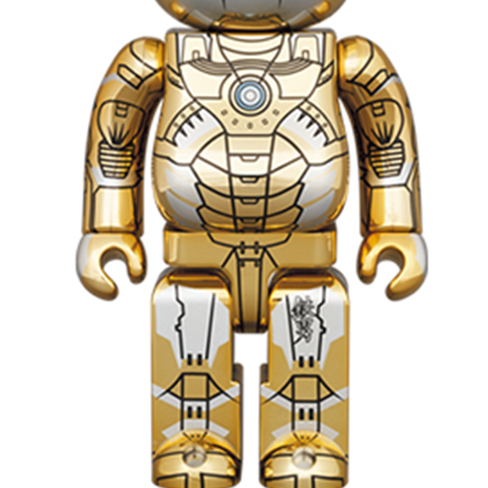 Дизайнерские игрушки BE@RBRICK x /HajimeSorayama 1000% IRONMAN REVERSE 70cm, SORAYAMA-IRONMAN-REVERSE1000%