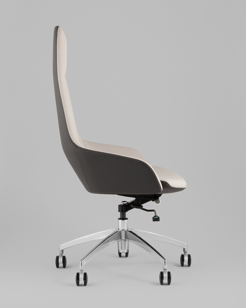 Кресло руководителя TopChairs Soulo светло-серый, серый