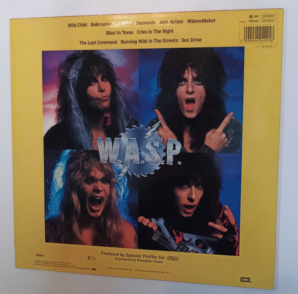 Винтажная виниловая пластинка LP W.A.S.P. The Last Command (Germany 1985)