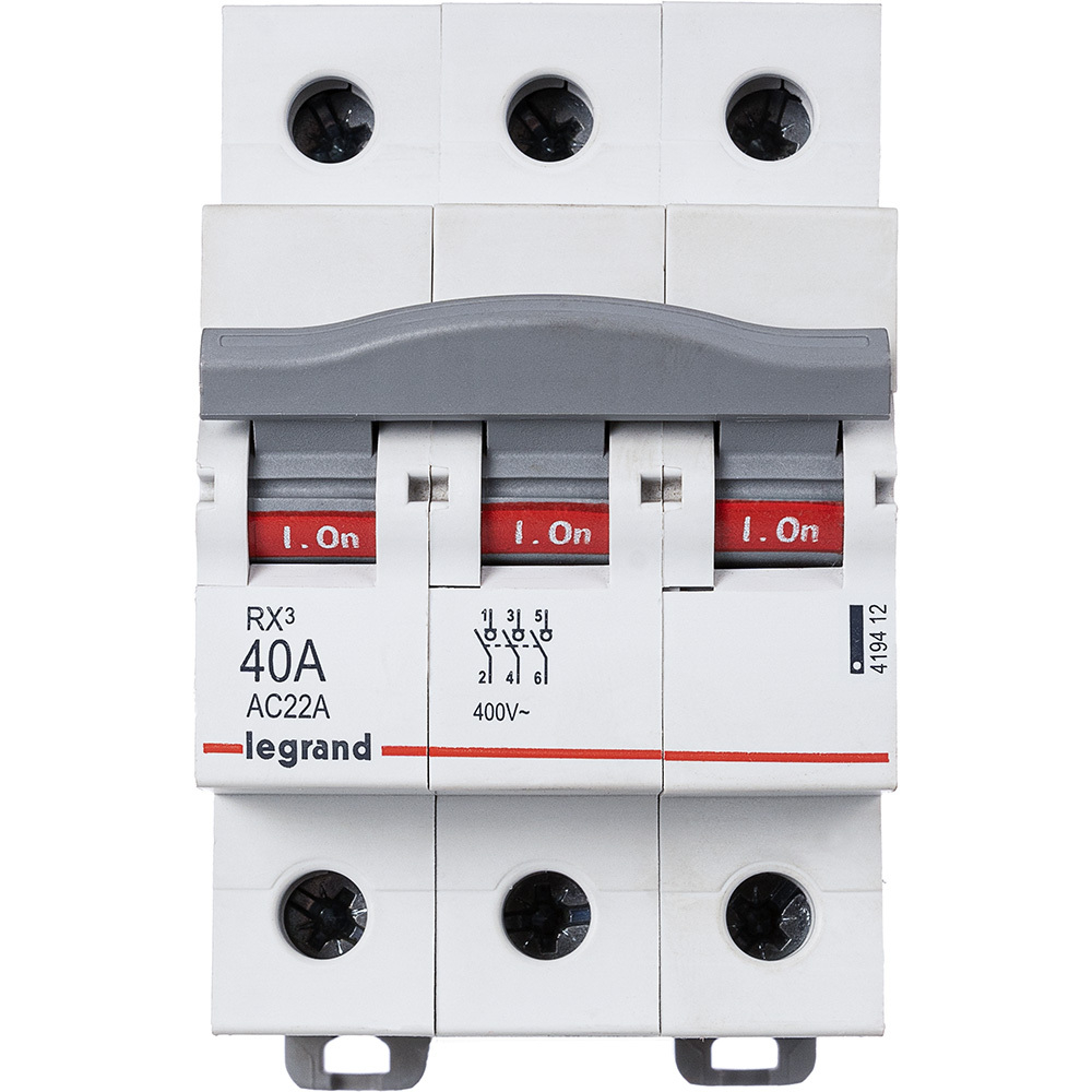 Выключатель-разъединитель 40А 3П Rx3 Legrand
