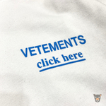 Худи Vetements "Click here"