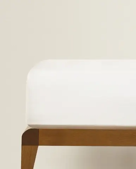 ZARA HOME САТИНОВАЯ ПРОСТЫНЯ (КОЛИЧЕСТВО НИТЕЙ 500), БЕЖЕВЫЙ