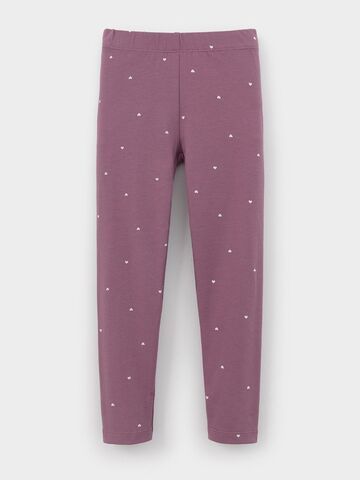 брюки  для девочки  КР 4074/темная орхидея,фоновые сердечки к593