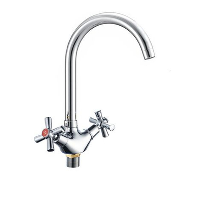 Смеситель для кухни, РМС, Export, с кран-буксой, хром, SL138-274F