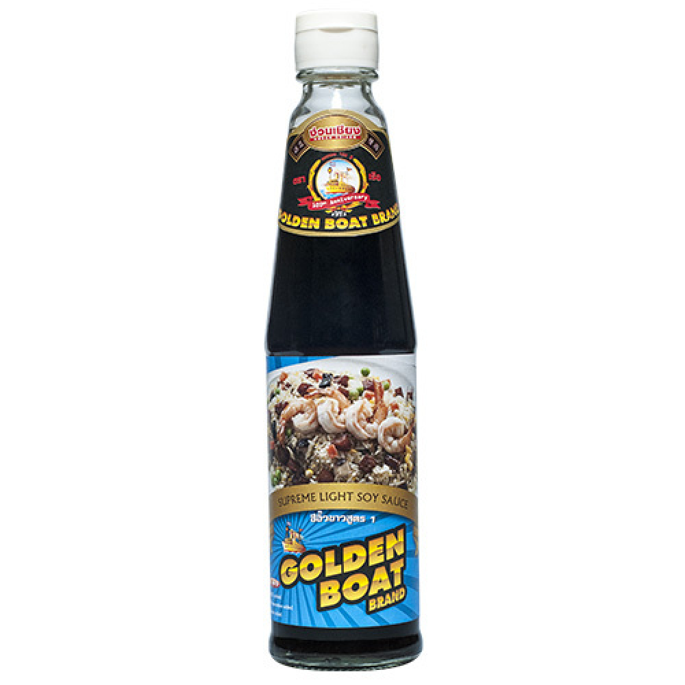 THAI FOOD KING Light soy sauce Golden Boat Соус соевый светлый высший сорт Голден Боат 300мл