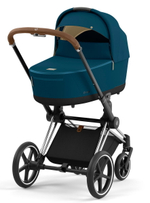 Коляска для новорожденных Cybex Priam IV Chrome Brown Mountain Blue