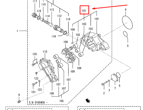37735-81001 (37735-81000) CASE ASSY, OIL PUMP