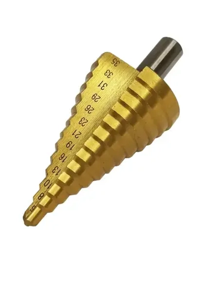 Сверло ступенчатое 6х35мм,13 ступ.,шаг 2-3мм VERTEXTOOLS 6-35