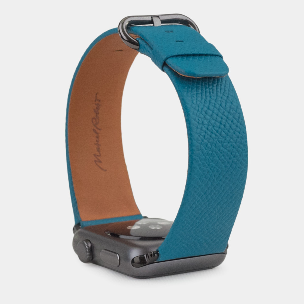 Ремешок для Apple Watch 40/41/42 mm из кожи теленка, морского цвета