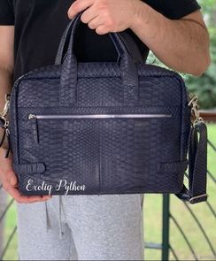 Мужская сумка из кожи питона BG-415