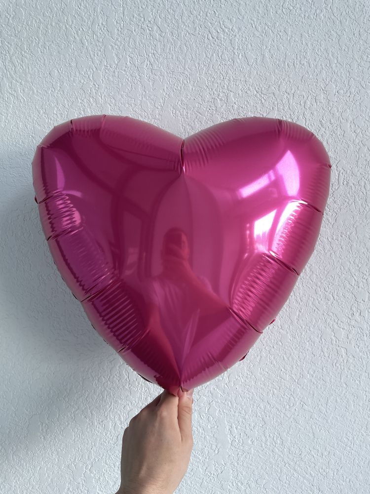 Сердце Пион 18"