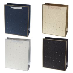 GAEM Пакет подарочный (бумага 230г/м2, блок микс 12шт), L26 W12 H32 см, 4в.