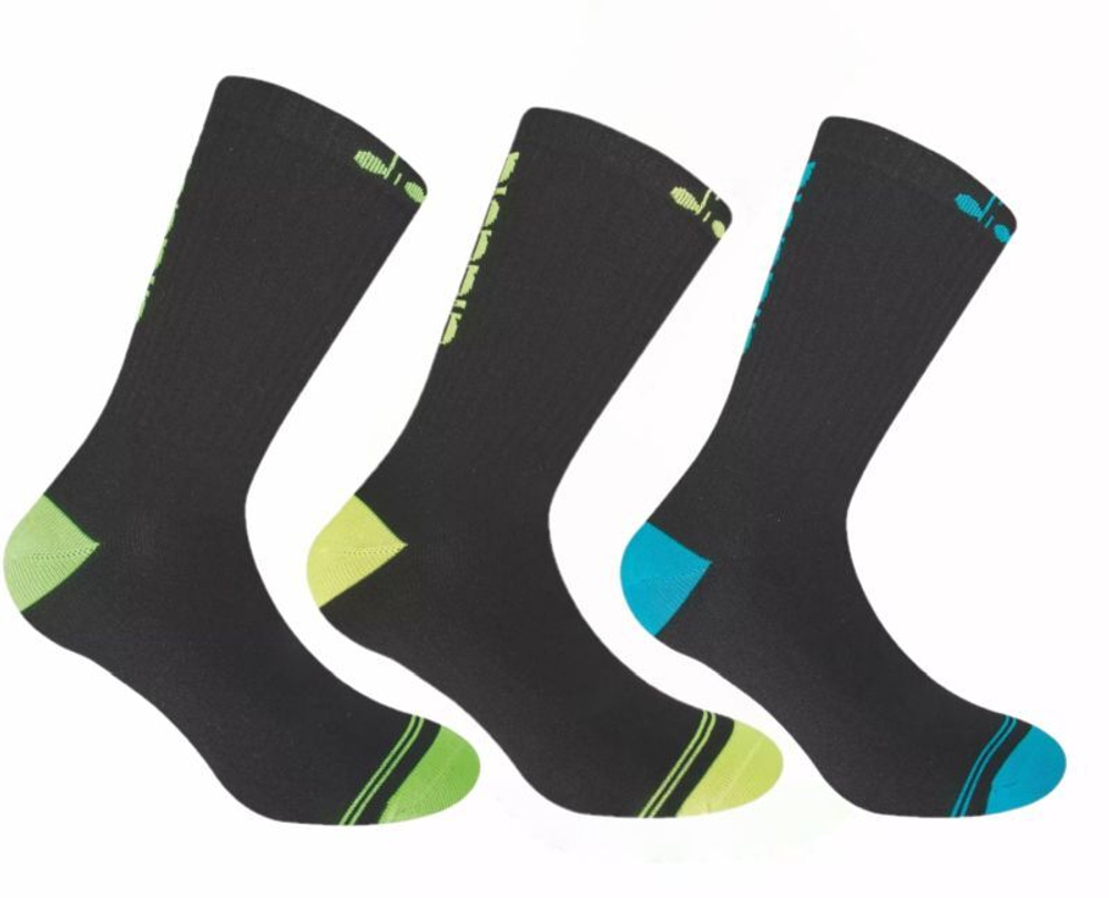 Теннисные носки Diadora Unisex Socks Multisport 3P - shock black