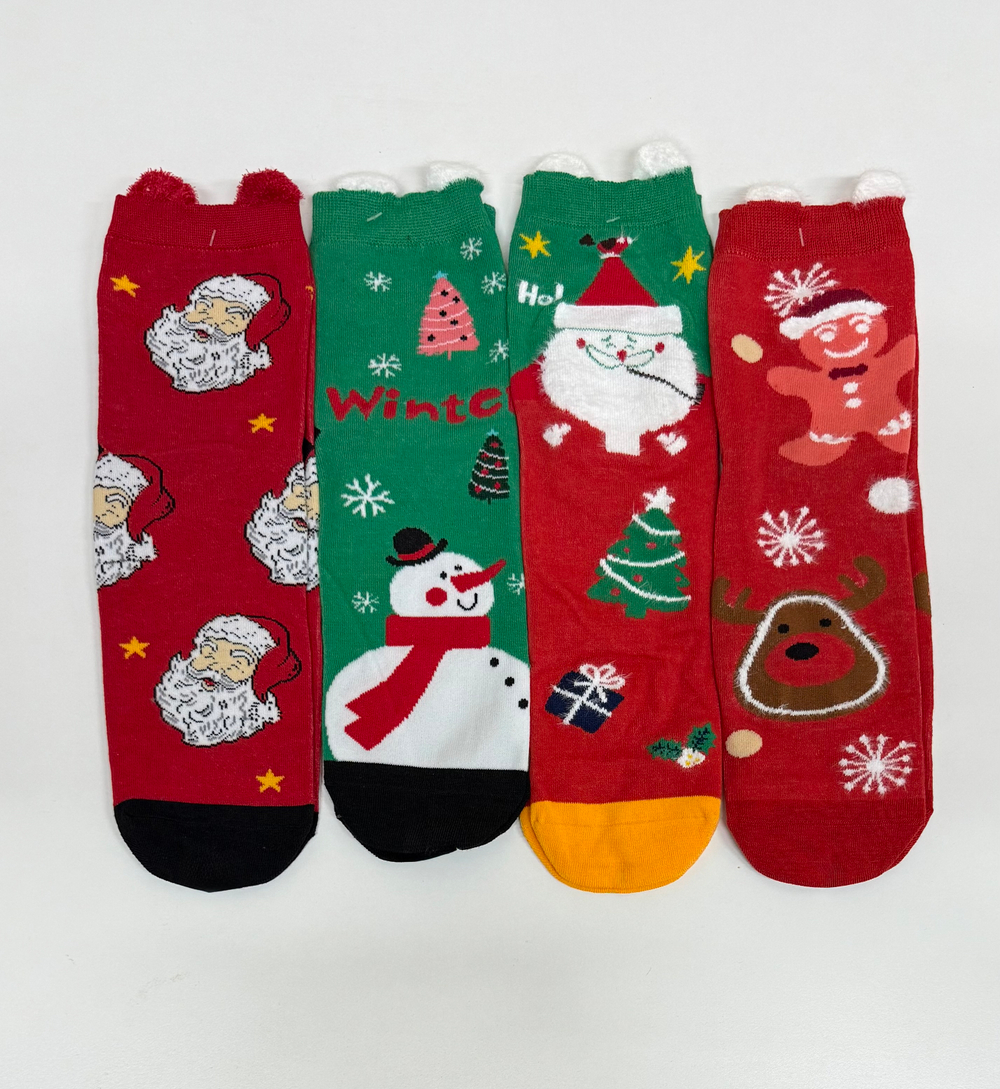 Носки НГ комплект 4 пары, р.35-40 "New Year's magic"