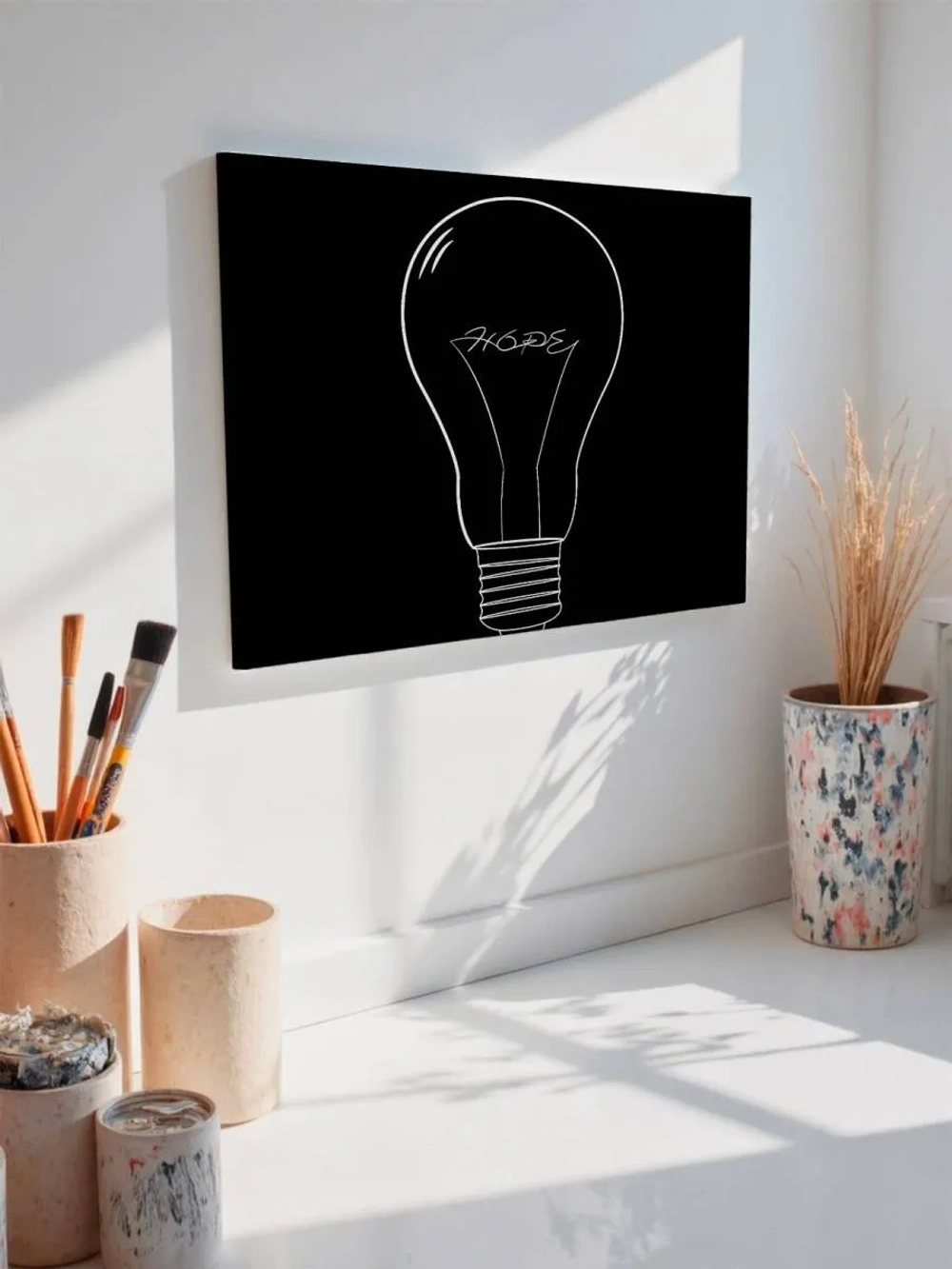 Картина на стену 40 X 50 Лампочка