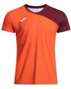 Мужская теннисная футболка Joma Challenge Deuce Short Sleeve - red/burgundy