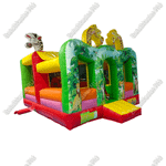 Коммерческий надувной батут "Законы джунглей", без горки