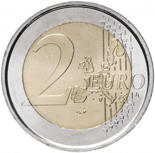 2 евро 2005 год Испания Дон Кихот. 400 лет роману М. Сервантеса. UNC