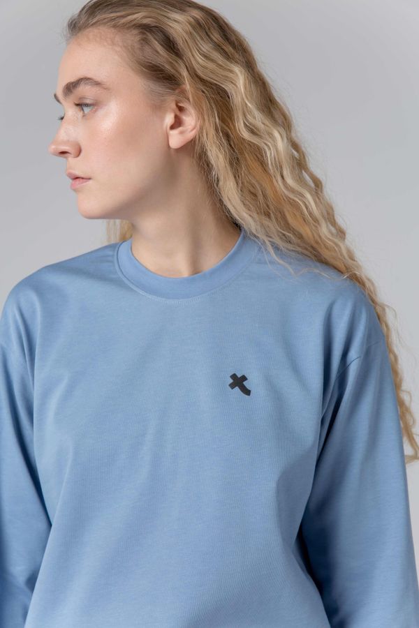 Лонгслив Женский Голубой - фото 7