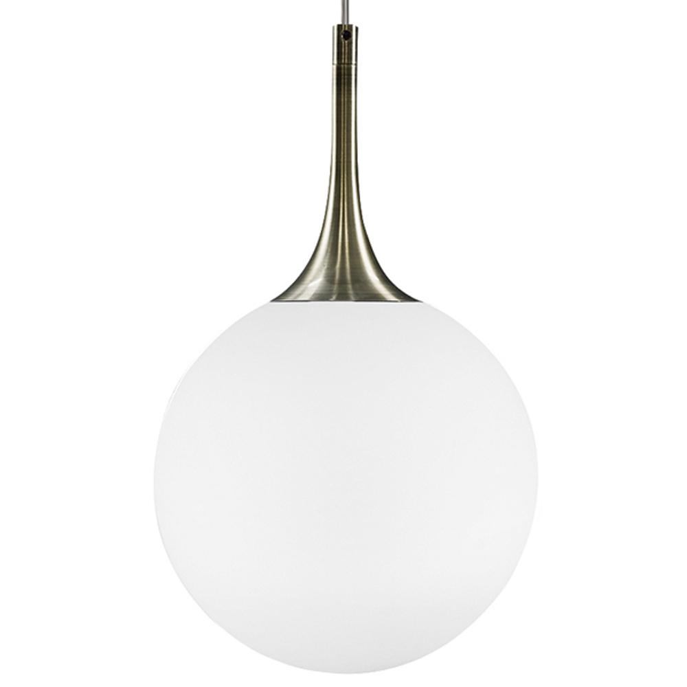 813021 Подвес GLOBO 1х40W E14 бронза/белый