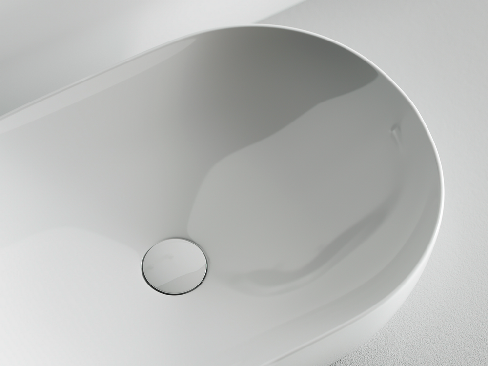 Умывальник чаша накладная овальная Element 600x415x135мм