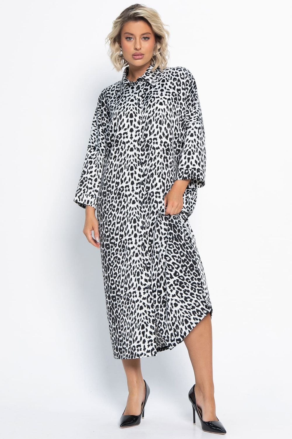 Платье Сьюзен (белый лео) П15091-7М LT Collection