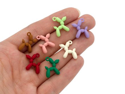 Подвеска Пудель 18,5мм, матовый айвори